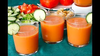 Gazpacho Andaluz ⭐️¡La receta ganadora [upl. by Etnud582]