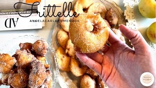 FRITTELLE O FRITTOE DI CARNEVALE TIPICHE VENEZIANE CON UVETTA amp CIAMBELLE DI MELE FRITTE [upl. by Nagyam]