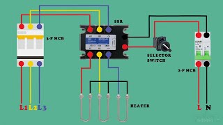 ssr solid state relay connection diagram [upl. by Norword]