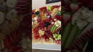 Flat lay grazing table foodie food charcuterie snacks grazingtable okanagan diy [upl. by Tien433]