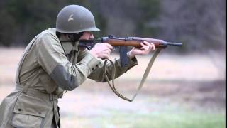 Shortbarreled M2 carbine Inland Mfg in action [upl. by Omar61]