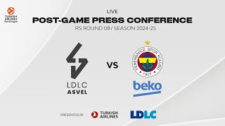 Press conference LDLC ASVEL vs Fenerbahçe Beko [upl. by Hanad]