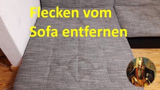 Flecken vom Sofa entfernen  Couch sieht wieder aus wie neu [upl. by Dove]