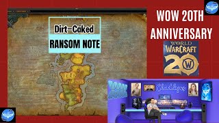 DirtCaked Ransom Note  Celebration Crate 3  Karazhan  WOW 20th Anniversary  Secret Rewards [upl. by Ihsakat]