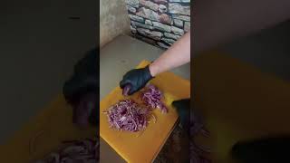 chopping onion easily claw style no injury and fast [upl. by Neely193]