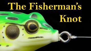 How to tie the improved clinch knot fishermans knot [upl. by Nekcerb]