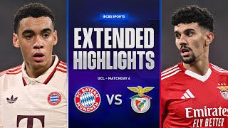 Bayern vs Benfica Extended Highlights  UCL League Phase MD 4  CBS Sports Golazo [upl. by Emmer]