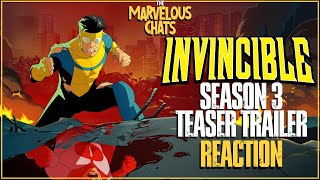 Invincible Season 3 Teaser Trailer Reaction [upl. by Mendoza3]