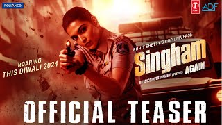 SINGHAM AGAIN TEASER  Ajay Devgan  Deepika Padukone Ranveer  Rohit Shetty [upl. by Shreve]