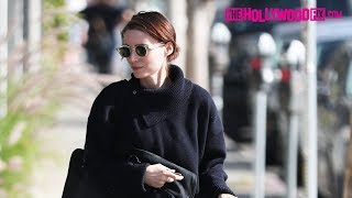 Rooney Mara Covers Up In An All Black Ensemble While Shopping On Melrose Avenue 1218 [upl. by Marne338]