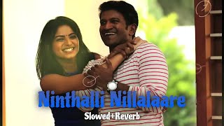 Ninthalli Nillalaare SlowedReverb  SoulBeats  Chakravyuha Kannada Movie [upl. by Alyahsat21]