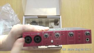 Unboxing of Focusrite Scarlett 8i6 USB Audio Interface [upl. by Nryhtak652]