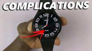 How To Add  Remove Complications On Watch Face In Samsung Galaxy Watch 66 Classic [upl. by Asylla558]