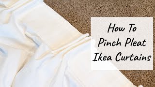 How to Pinch Pleat Ikea Curtains [upl. by Morry]