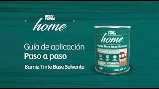 Dale color a tus muebles de madera con Barniz Tinte Base Solvente de Polyform Home  Tutorial [upl. by Catarina]