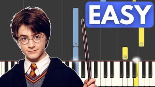 Harry Potter  Hedwigs Theme  Piano Tutorial Easy Version [upl. by Aneryc]