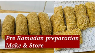 Pre Ramadan preparation  Make and Freezer Bread snack recipe by kitchen with Farhana [upl. by Dryden254]