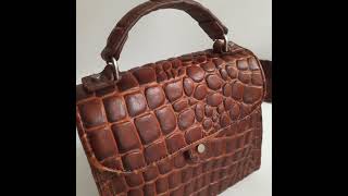 Petralove Liebeskind Glendale leather mini handbag in brown croco style [upl. by Symon322]