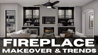 Modern Fireplace Makeover  Budget Friendly Fireplace Makeover Ideas  Fireplace Trends [upl. by Novek304]