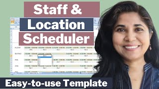 Weekly Staff Scheduling planner with shifts amp location assignments  Printable template [upl. by Eeznyl]