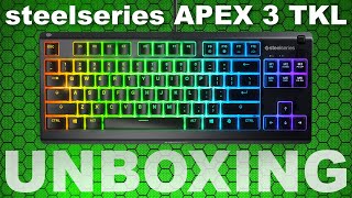 Steelseries APEX 3 TKL UNBOXING [upl. by Nevuer]