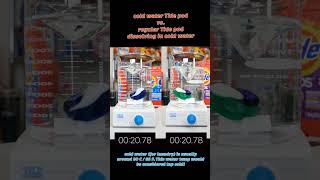 Cold Water Tide Pod vs Regular Tide Pod  Laundry Pod Racing laundry pods [upl. by Notkcorb339]