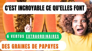 GRAINES DE PAPAYE  6 vertus INCROYABLES 😱😱 [upl. by Euqinomahs398]