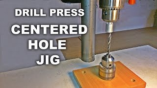 Drill Press Centering Jig For Round Objects [upl. by Tatiania]