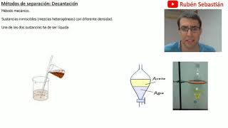 Método de separación Decantación [upl. by Wier]