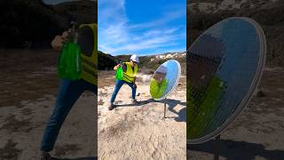 Burning Different Objects with a Solar Concentrator Testing the Power of Sunlight [upl. by Zurkow]