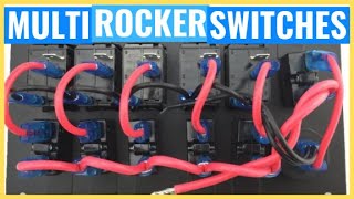 How to Wire MULTIPLE 12V LED Rocker Switches Simple Guide and Wiring Explanation [upl. by Annoj]