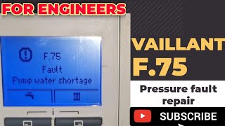 Vaillant F75 pressure REOCCURRING fault repair ecotec ecofit [upl. by Brownson]