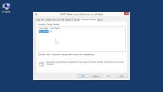 Windows 80 Professional Use Connection Pooling in ODBC Data Source Administrator [upl. by Jameson]