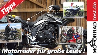 Motorräder für große Leute  Welcher MotorradTyp eignet sich für große Menschen [upl. by Maurene]