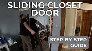 HowTo Install Sliding Closet Door  Colonial Elegance Mirrored Closet Door  Stepbystep Guide [upl. by Terese]