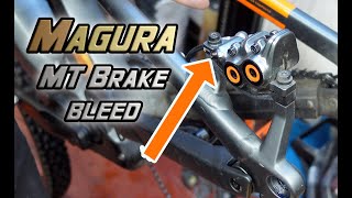 How to bleed Magura MT brakes [upl. by Yeniar]