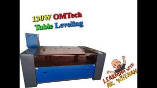 OMtech laser engraver table leveling [upl. by Elletsyrk]