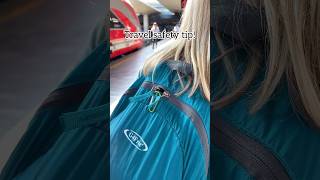 Use a carabiner to keep pickpockets from easily getting into your backpack travel vacation [upl. by Leynad191]