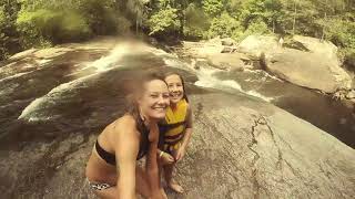 Turtleback Falls North Carolina Family Fun 2017 [upl. by Anialed]