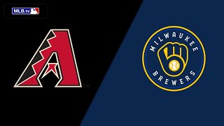 Arizona Diamondbacks VS Milwaukee Brewers MLB live PLAY BY PLAY scoreboard 92124 [upl. by Wadell211]