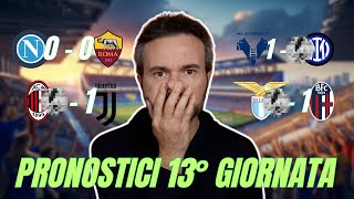 PRONOSTICI 13° giornata Serie A [upl. by Acinahs]