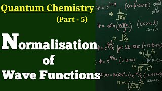 Normalisation conceptNormalisation constant of wave functions Quantum mechanicsCSIRNET GATE JAM [upl. by Menken789]