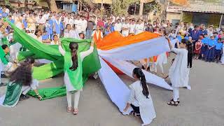 Tiranga Theme dance  Karad Nagar Parishad School no3 [upl. by Nalahs]