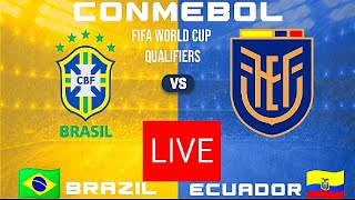 LIVE  BRAZIL VS ECUADOR I World Cup Qualification CONMEBOL I eFOOTBALL PES 21 GAMEPLAY [upl. by Perreault213]