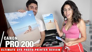 Canon Pixma PRO200  Best Dye Photo Printer 2024  REVIEW amp Paper Comparison [upl. by Clementina]