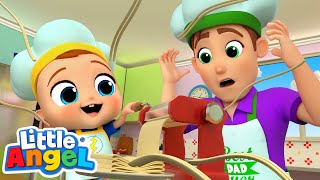 Family Cooking Pasta Song  LittleAngel Kids Songs amp Nursery Rhymes [upl. by Willin156]