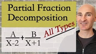 Partial Fraction Decomposition All Types [upl. by Tymon917]