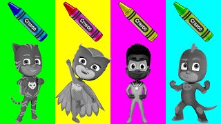 Wrong Heads Puzzles Pj Masks  Aprendiendo los Colores con Heroes en Pijamas  Videos For Kids [upl. by Hiamerej866]