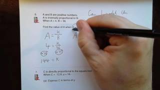 Q6 Direct and Inverse Proportion Solutions CorbettMaths [upl. by Desmond]