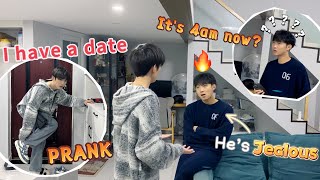 Going To A Date At 4am❓Making My Boyfriend Jealous Prank🤣 He is really angry🔥 Cute Gay Couple [upl. by Salomi]